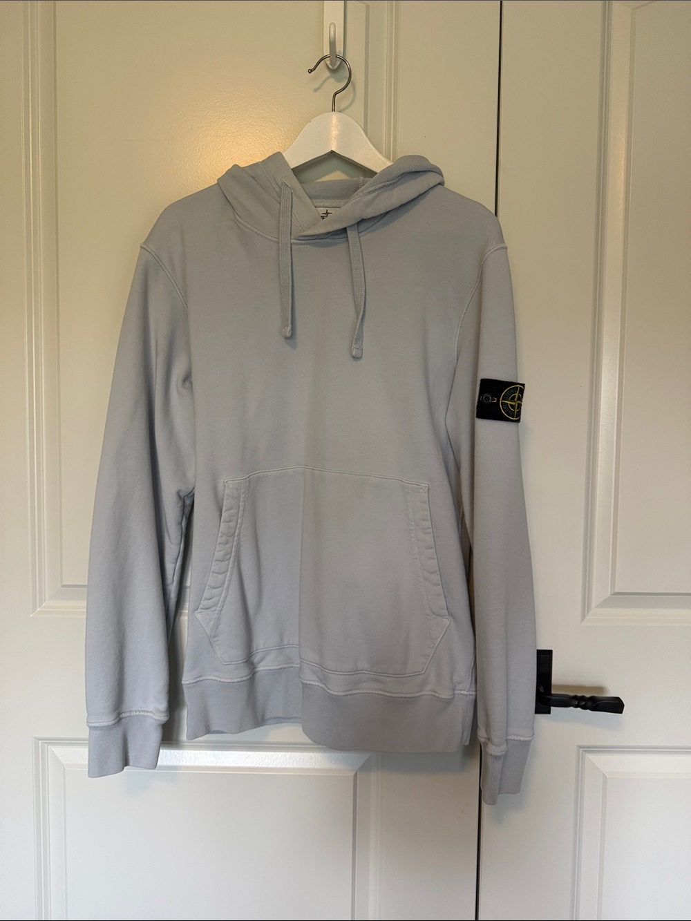 Stone Island Light Blue Pullover Hoodie